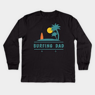 Surfing Dad T-Shirt Sweater Hoodie Phone Case Coffee Mug Tablet Case Tee Birthday Gift Kids Long Sleeve T-Shirt